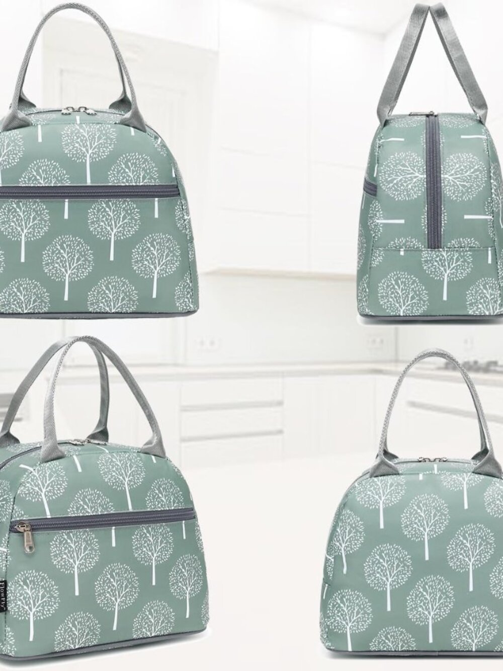 Lunch Bag For Women Insulated Lunch Box Corduroy Lunch Tote Cooler For Travel Wo View 5